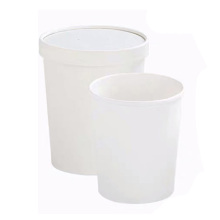 Disposable Soup Bucket Food Packing Paper Bowl Sample